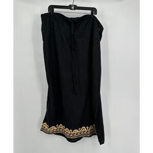 Meetu Magic The Afrian Scene Womens Pullon Skirt One Size Embroidered Drawstring